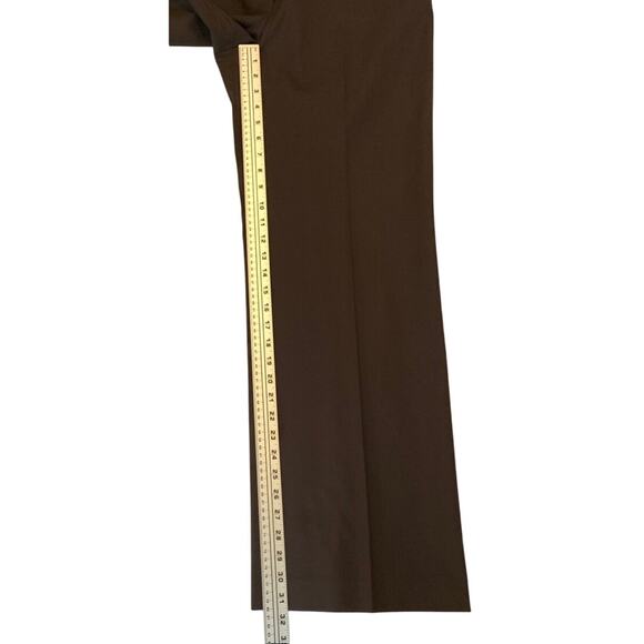 Talbots Heritage Wide Leg Womens  Pants Size 12 Trending Coco Brown Dress Pants - Picture 9 of 15